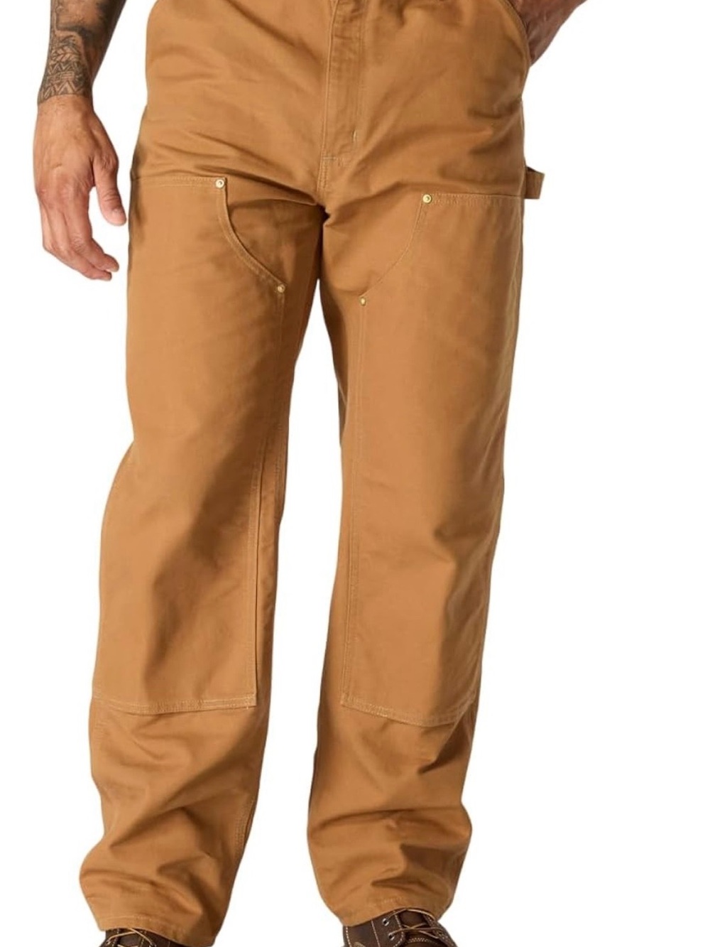Carhartt Men's Iconic B01 Firm Duck Double-Front Dungaree